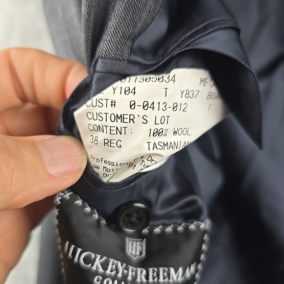 Hicky Freeman Sport Coat Mens 38R Loro Piana Tasmanian Super 120s Gray Blazer - Picture 3 of 12